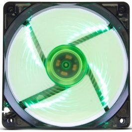 Nox Ventilador de Caja CoolFan 120x120mm con LED Verde, 19 dBA, para PC